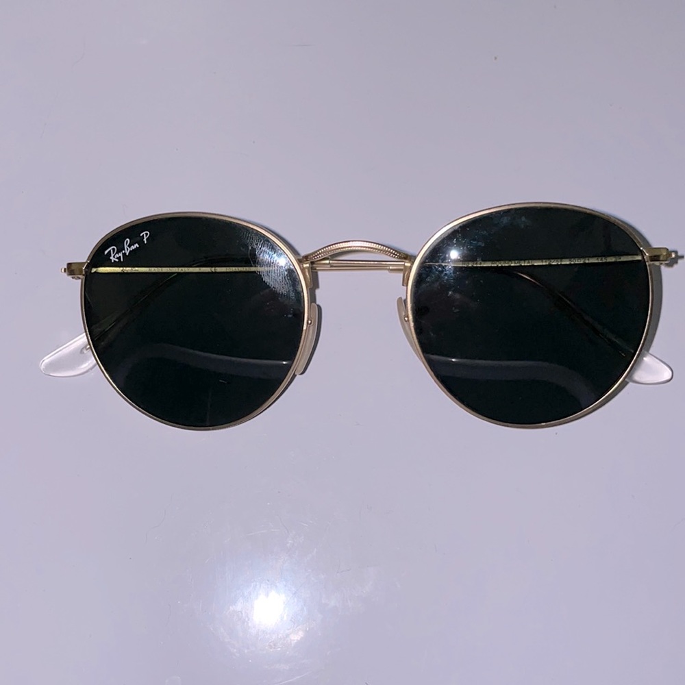 Ray-Ban round metal classic, gold, polarized
